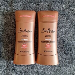 2 Pk  SHEA MOISTURE ANTIPERSPIRANT‎ DEODORANT  FRESH Coconut & Hibiscus